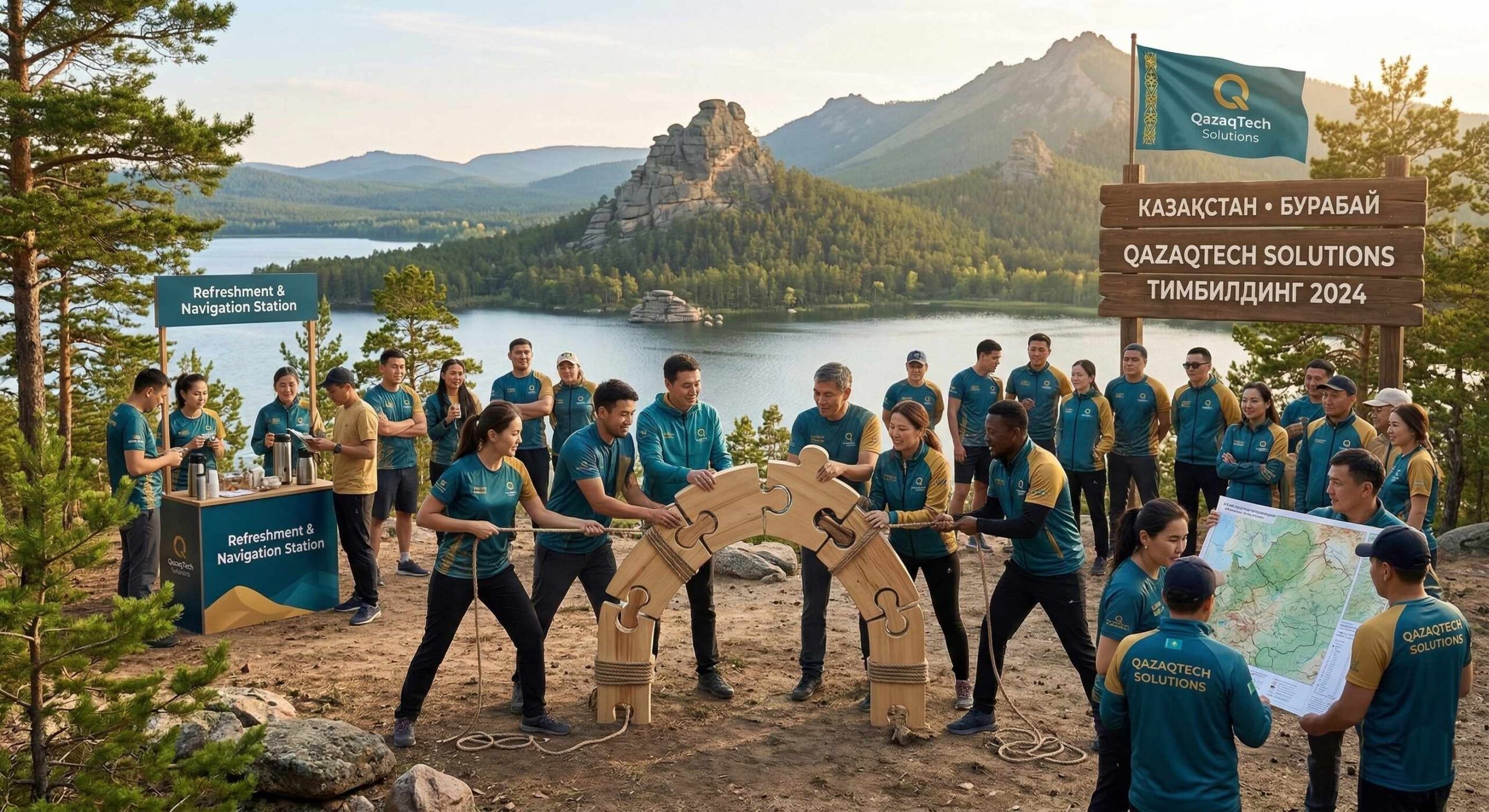 Выездной тимбилдинг для компании в Боровом